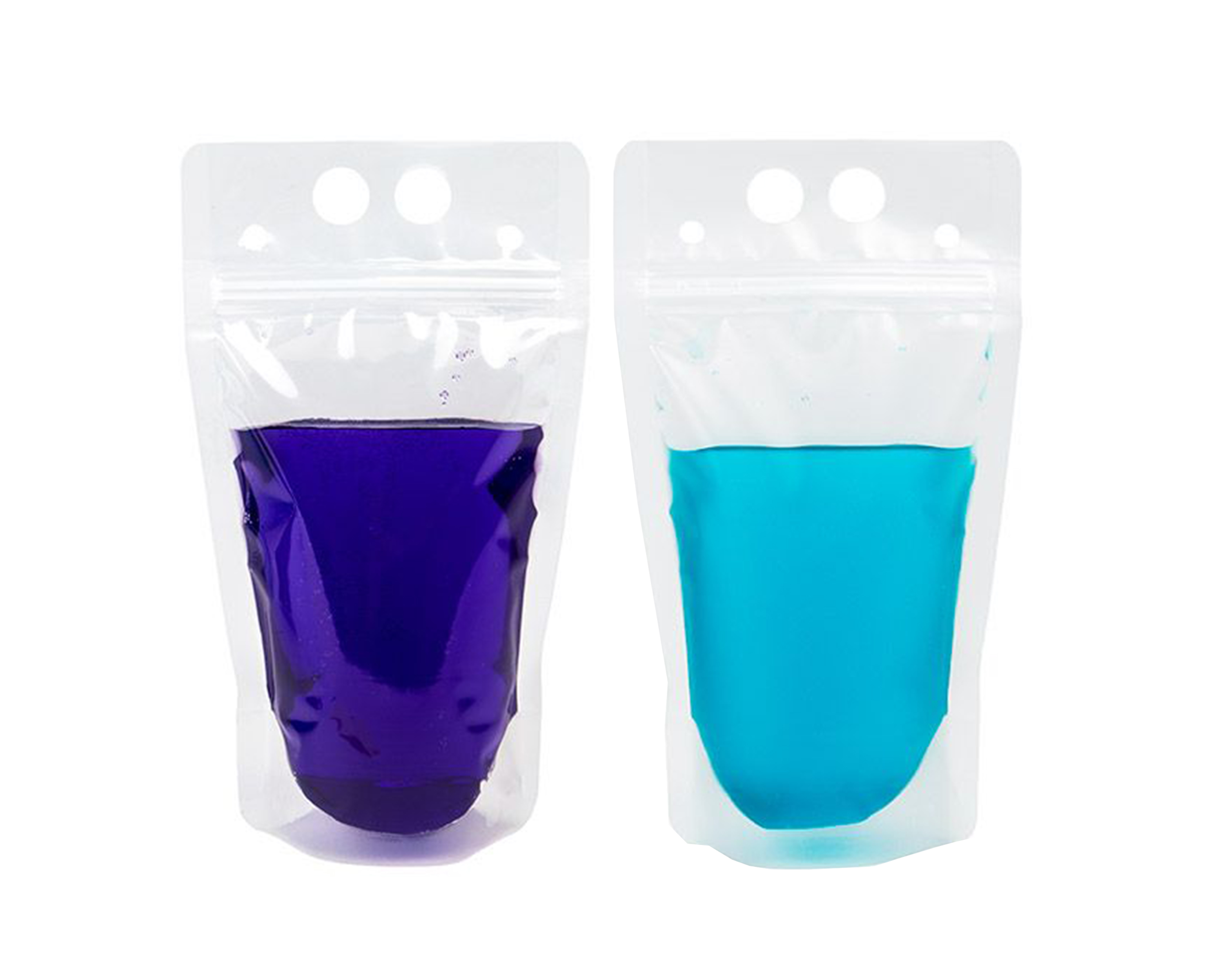 Drinking Stand Up Zipper Pouches 
