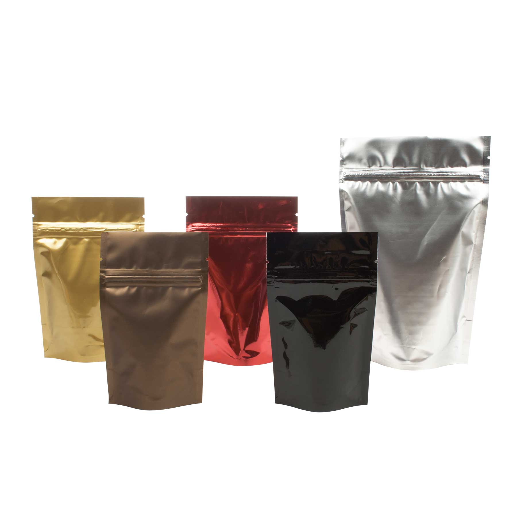 Metallized Stand Up Zipper Pouches