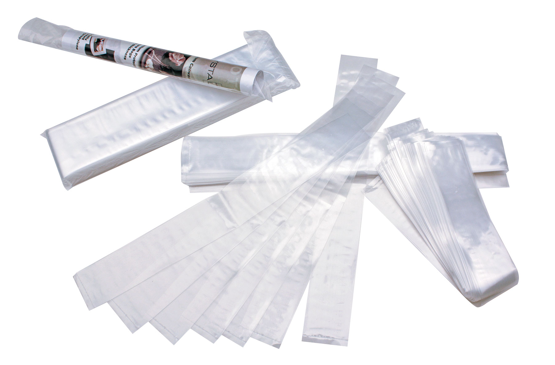 2"x26" Rolled Poster Sleeves 200 Quantity Poster Sleeve Clear Bags for Tubes 