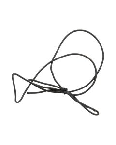 10SB Solid Black Elastic Stretch Loop - 10"