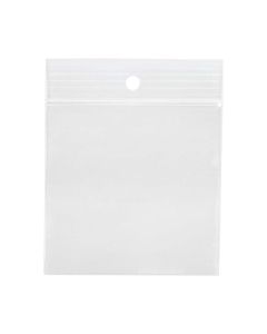 2PR33 2 Mil Polyethylene Zipper Bag – 3” x 3” (Round Hang Hole)