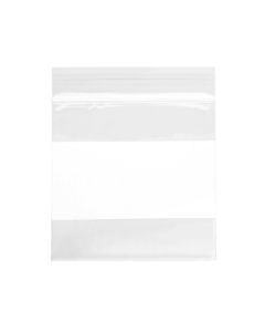 2WE33 2 Mil Polyethylene Zipper Bag – 3” x 3” (White Block)