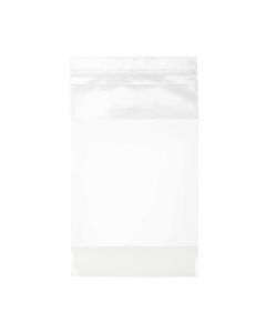 2WE68 2 Mil Polyethylene Zipper Bag – 6” x 8” (White Block)