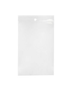 4PR46 4 Mil Polyethylene Zipper Bag – 4” x 6” (Round Hang Hole)