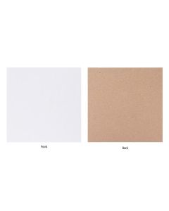 BBACS88 Single Sided White Backing Board (51pt) - 8" x 8"