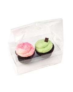 CBG2  Double Standard Cupcake Bag Set with insert - 7" x 4" x 9"
