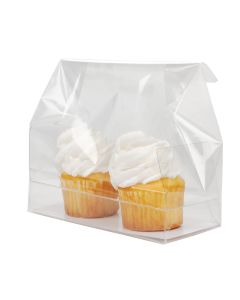 CBG8 Mini Double Cupcake Bag Set with insert - 5" x 2 1/4" x 5"