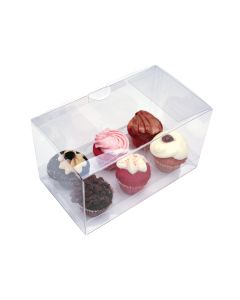 CBS179 Cupcake Box for 6 Mini Cupcakes – 7” x 4” x 3”