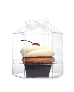 CBS238 Twist Top Cupcake Box for Single Cupcake – 3 ½” x 3 ½” x 3 ¾”