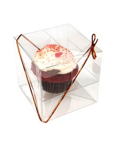 CBS56 Cupcake Box for Single Cupcake – 4” x 4” x 4”