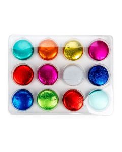 CTBS34O Round Cookie Tackle Box Set (12 Cavities) - 7 5/16" x 9 11/16" x 11/16"