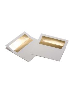 E400 Gold Foil Lined Vellum Envelope - A7 - 5 1/4" x 7 1/4"