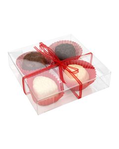 FB99 Crystal Clear Boxes – 4 1/8”x 4 1/16” x 1”