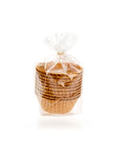 FGCC7 Flat Bottom High Clarity Gusset Bag – 4” x 4” x 9”