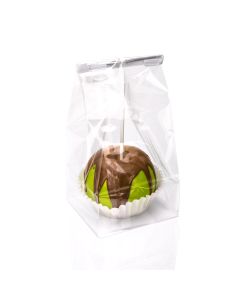 FGPB7 Flat Bottom Gusset Bag with Paper Insert – 4” x 4” x 9”