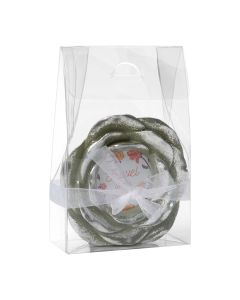 FS280 Large Clear Tapered Tote Box – 4 ½” x 2” x 7”