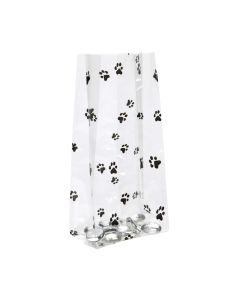 G3PAW Paw Prints Printed Gusset Bag - 3 1/2" x 2" x 7 1/2"