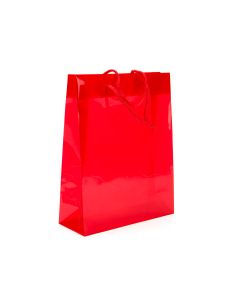 G8RD1  Large Gift Bag Red Glossy - 8 5/8" x 3" x 10 3/4"