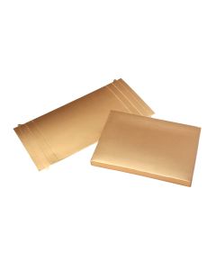 GD15 Clear-Top Card Boxes Gold -   5 3/8" x 7 1/2" x 1"