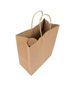 GMB6 Kraft Paper Merchandise Handle Bags - 10 5/8" x 5 1/2" x 13"