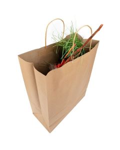 GMB7 Kraft Paper Merchandise Handle Bags - 13" x 5 7/8" x 16 1/8"