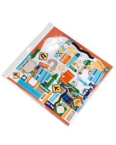 HB1212 Crystal Clear Hanging Bags Flap Seal –12 ¼” x 12 ¼”