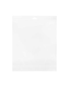 HB12X12 Crystal Clear Hanging Bags Flap Seal –12 ½” x 12 3/8”