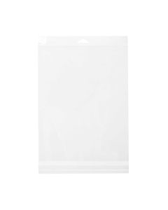 HB1325E Crystal Clear Hanging Bags Flap Seal –13” x 25”