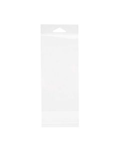 HB3X6S Crystal Clear Hanging Bags Flap Seal – 3 3/16” x 6 1/16”