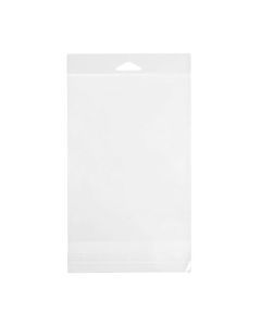 HB6B3 Crystal Clear Hanging Bags Flap Seal –5 7/16” x 7”