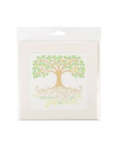 HB7X7E Crystal Clear Hanging Bags Flap Seal –7” x 7”