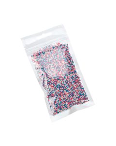 HZB35 Clear Zip Top Hanging  Bag – 3” x 5”