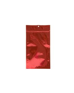 HZBB6MR Red Zip Top Hanging  Bag – 5” x 8 3/16”