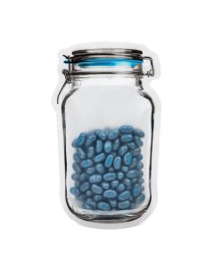 JARMD Clamp Lid Jar Shaped Zipper Pouch - 4 11/16" x 2 1/4" x 7 3/4"