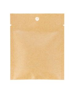 KHS34M Matte Kraft Flat Heat Seal Bag - 3" x 4"