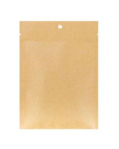 KHS46M Matte Kraft Flat Heat Seal Bag - 4" x 6"