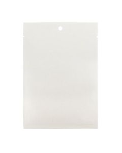 KHS46WK White Kraft Compostable Heat Seal Bag - 4" x 6"