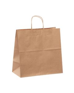 KPHB1371319  Kraft Paper Handle Bags - 13 " x 7" x 13"