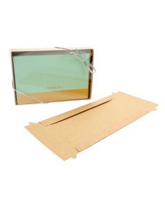 KR10 Clear-Top Card Boxes Kraft - 3 3/4" x 5 3/8" x 5/8"