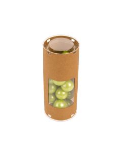 KTRWS26 Kraft Tube Kit with Window – Round Shaped – 2 ½” x 2 ½” x 6 1/16”