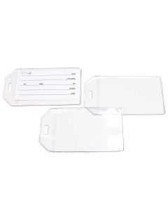 LUGTAG Clear Vinyl Luggage Tag - 2 3/4" x 4 1/8"