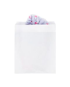 MB4W White Paper Merchandise Bag - 9 7/8" x 12 3/8"