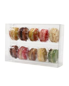 MBS2 Macaron Box Set – 10 Cookie Set – 5 1/16” x 7 ½” x 2”
