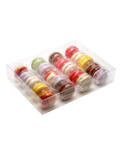 MBS4 Macaron Box Set – 20 Cookie Set – 10 3/16” x 7 ½” x 2”