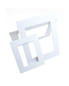 MS20212 11" x 14"  Import Decorative Single Mat White - 8 1/8" x 10 5/8" Opening