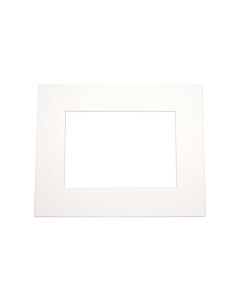MS30032 8" x 10" Cream Conservation Single Mat - 4 1/2" x 6 1/2" Inner Cut