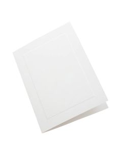N210 White Linen Embossed Panel Cover Stock 80# – 4 5/8” x 6 ¼”