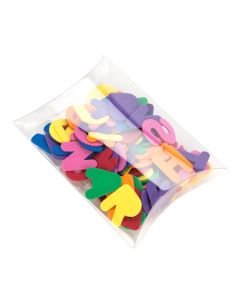 PB78NH Crystal Clear Pillow Boxes with No Hanger – 5” x 7” x 1 ¼” - Middle length 5 3/4"