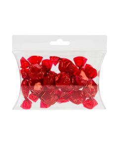 PBSH77 Crystal Clear Pillow Boxes with Side Hanger – 4” x 6” x 1 1/8” - Middle length 4 7/8"