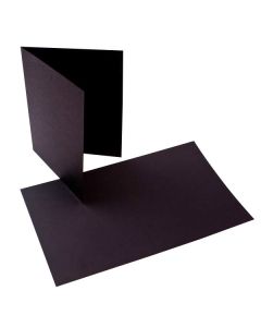 PC215 Basis Black Cover Stock 80# – 4 ¼” x 5 ½”